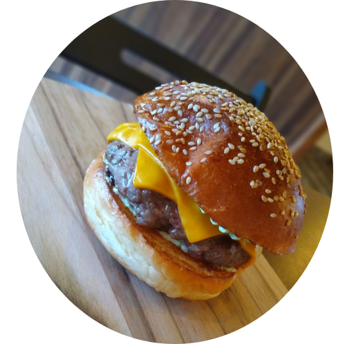 Cheeseburger smash artesanal da Artesão